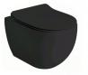 Lavabo Glomp Mini rimless v�gh�ngt toilet - Mat sort