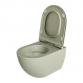 Lavabo Comoda rimless v�gh�ngt toilet inkl. EasyClean og s�de m/soft-close - Nature green