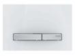 Geberit Sigma 50 Square betjeningsplade - Hvid/Krom