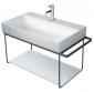 Duravit DuraSquare 80 stativ til h�ndvask - V�gh�ngt - Mat sort