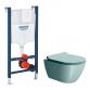 GSI Pura Ghiaccio 50 toiletpakke inkl. s�de m. softclose, cisterne og hvid betjening