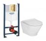 Laufen Roca Gap round RIMless toiletpakke inkl. s�de m/softclose, cisterne og messing betjening