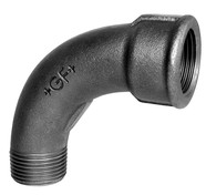 GF Sort b�jning 90 grader - Muffe/Nippel - 3/8