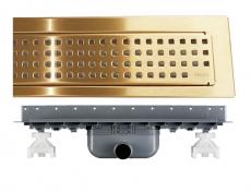 Purus Line CHESS afl�bspakke 800 mm - vandret - B�rstet messing