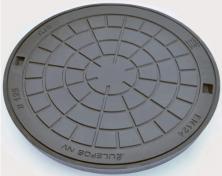 Ulefos 600 mm d�ksel m/ UP-pakning og l�s, 12,5 t, GG U60C