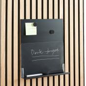 Magnettavle m/hylde til akustikpanel inkl. 2 magneter
