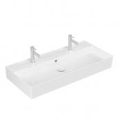 V&B Memento 2.0 100 h�ndvask t/v�g - Med 2 hanehuller - Ceramic+