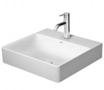 Duravit DuraSquare 50 h�ndvask t/v�g eller m�bel - 1 hanehul - Uden overl�b - Wondergliss