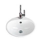 Alape EW3�47 h�ndvask t/nedf�ldning - Med overl�b - 1 hanehul