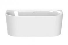 Str�mberg Siena Back-To-Wall badekar - 1550 x 800 mm - Hvid