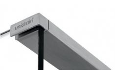 Unidrain Glassline topstang - Venstrestillet brusev&aelig;g