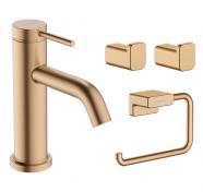 hansgrohe Tecturis S vandhane m/CoolStart, bundventil og tilbeh�r - B�rstet bronze