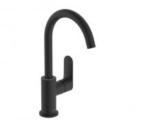 hansgrohe Rebris S 210 h�ndvaskarmatur m/svingtud og l�ft-op bundventil - Mat sort