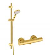 Damixa Silhouet komplet brusesystem - B�rstet messing