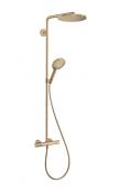 hansgrohe Raindance Select S 240 PowderRain brusesystem - B�rstet bronze