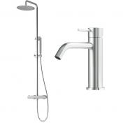 Lavabo Argo & Mira RS komplet pakke til badev�relset - Rustfrit st�l