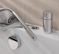 Str�mberg armatur til vandp�fyldning med h�ndbruser - Krom