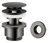 Damixa komplet bundventil med klikfunktion - B�rstet grafitgr�