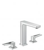 Hansgrohe Metropol 160 3-huls h�ndvaskarmatur m/b�jlegreb - Krom