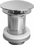 Duravit bundventil u/overl�b 80mm m/ kappe krom