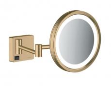 Hansgrohe AddStoris barber-/kosmetikspejl med LED-lys - B�rstet bronze