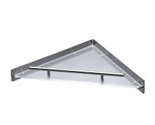 Cool Line brusehylde til hj�rne - Matb�rstet st�l