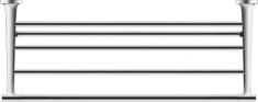 Duravit Starck T h�ndkl�dehylde - 61 cm - Krom