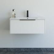 Dansani Mido+ Classic 81 m�bels�t m/Amber vask og 1 skuffe - Mat hvid