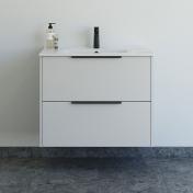 Dansani Mido+ Classic 81 m�bels�t m/Amber vask og 2 skuffer - Mat sand