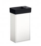 Gustavsberg Artic Small 33 m�bels�t - vask til venstre - Hvid/sort