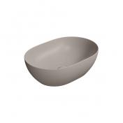 GSI Pura 50 oval fritst�ende bowlevask - Uden hanehul - Tortora