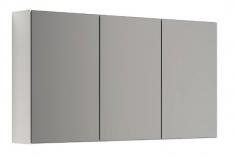 Dansani Mido+ Select 120 spejlskab - Hvid blank - Tre l�ger