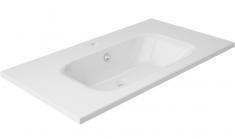 Str&oslash;mberg Trento 101 m&oslash;belvask - 1 hanehul - Mat hvid