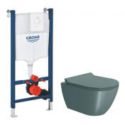 GSI Pura Agave 50 toiletpakke inkl. s�de m. softclose, cisterne og hvid betjening