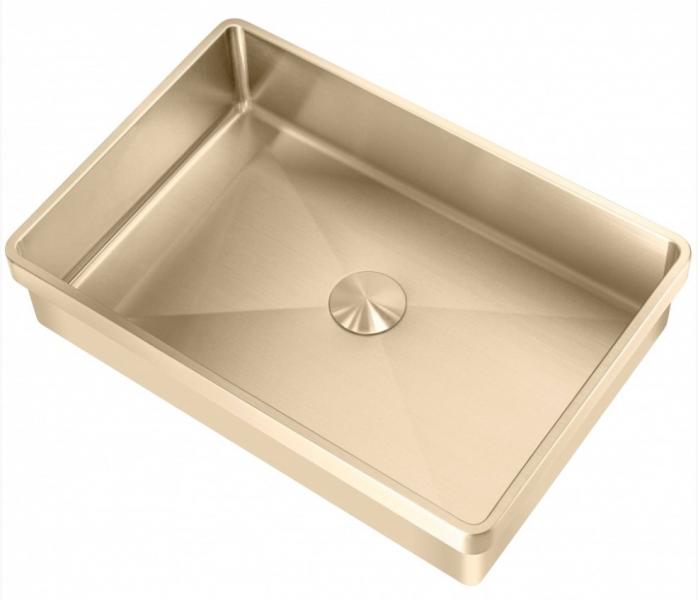 Lavabo High h&aring;ndvask t/nedf&aelig;ldning - Uden hanehul - Messing