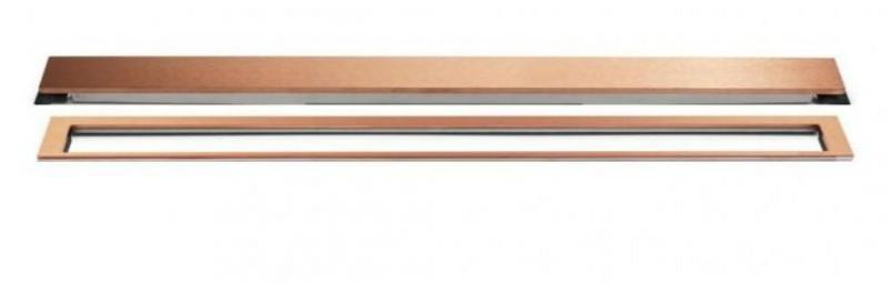 Unidrain afl&oslash;b 300 mm/10 mm ramme - B&oslash;rstet kobber