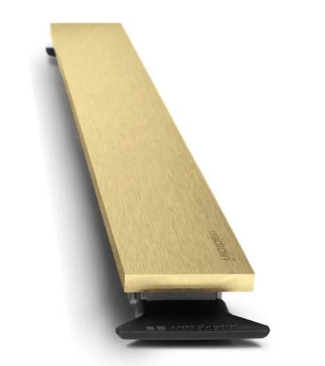 Unidrain Highline panel - B&oslash;rstet messing - 800 mm