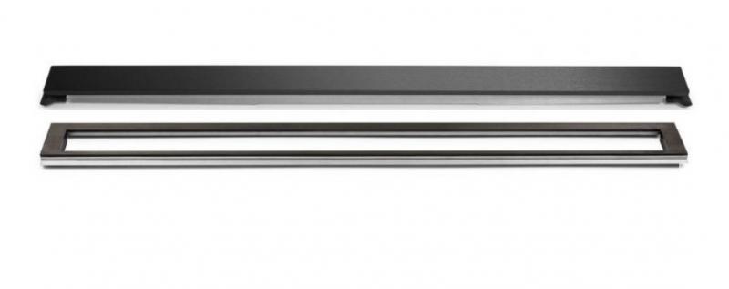 Unidrain afl&oslash;b 800 mm/10 mm ramme - B&oslash;rstet sort