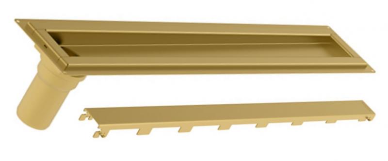 Blucher Waterline 700 mm afl&oslash;b m/Copenhagen Line rist - B&oslash;rstet messing