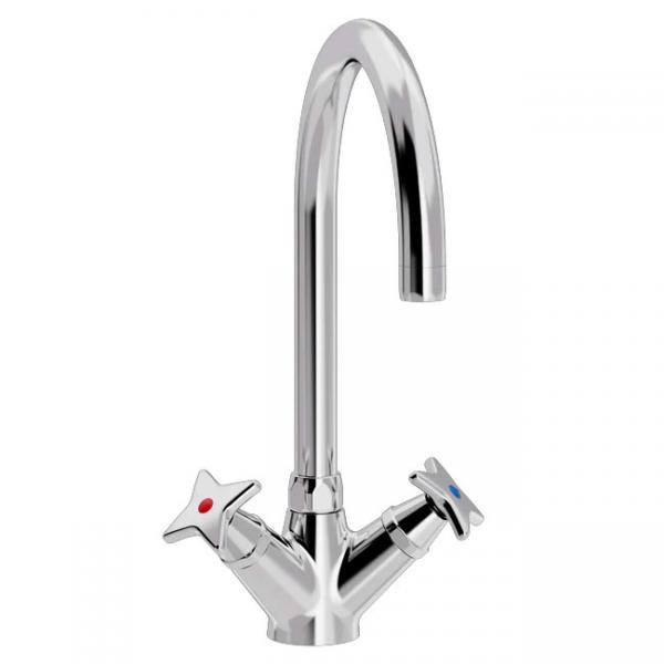 Toni krydsgreb k&oslash;kkenbatteri m/u-tud - Krom