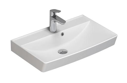 Dansani Cappella 60 h&aring;ndvask t/v&aelig;g eller m&oslash;bel - 1 hanehul - Mat hvid