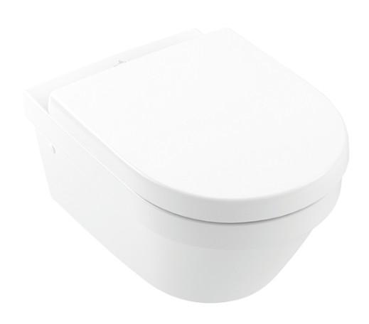V&B Architectura v&aelig;gh&aelig;ngt toilet m/direct flush, AntiBac og C+