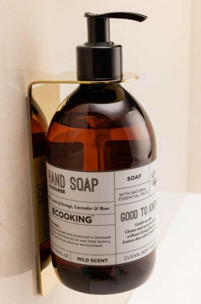 Lavabo Luna holder til s&aelig;bedispenser - Poleret messing