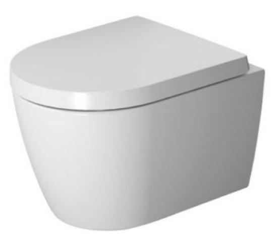 Duravit Me by Starck Compact Rimless v&aelig;gh&aelig;ngt toilet inkl s&aelig;de m/softclose