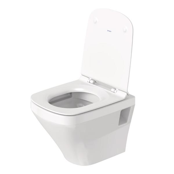 Duravit DuraStyle Compact Rimless v&aelig;gh&aelig;ngt toilet inkl. s&aelig;de