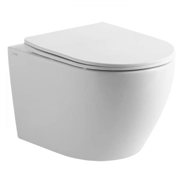 Lavabo Studio RIMless v&aelig;gh&aelig;ngt toilet inkl s&aelig;de m/softclose - Hvid