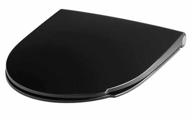 Pressalit Spira Art s&aelig;de m/softclose og Quick Release - Sort