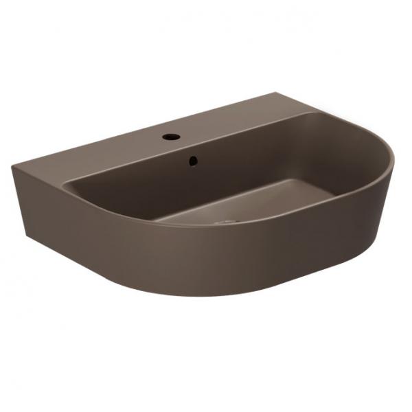 Lavabo Forma 65 h&aring;ndvask t/v&aelig;g eller m&oslash;bel - 1 hanehul - Cocoa