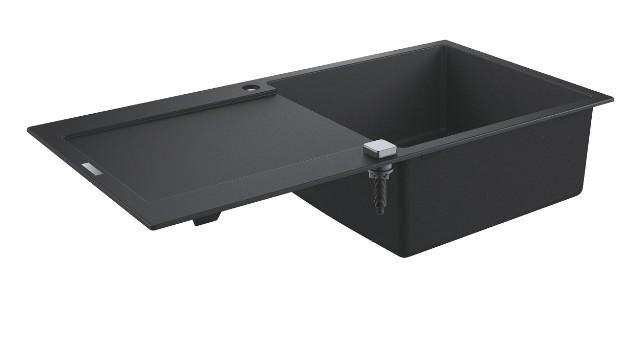 Grohe K500 k&oslash;kkenvask i komposit - Sort