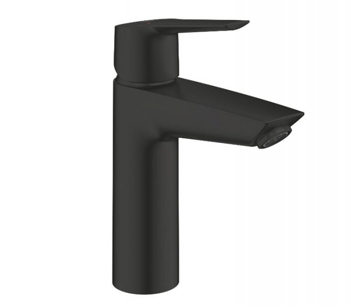 Grohe Start M håndvaskarmatur m/push-open bundventil - Mat sort Grohe Start M håndvaskarmatur m/push-open bundventil - Mat sort